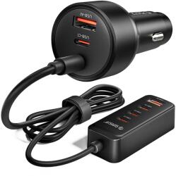ORICO ChargeClip 90W 2A4C Back Clip Multi-Port autós töltő