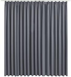 vidaXL szürke sötétítőfüggöny kampókkal 290 x 245 cm (134433)