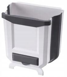 ProTrade24 Összecsukható szemetes, ProTrade24, fehér-szürke, 6L, 24x25x14cm (Kn?1)