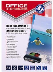 OFFICE PRODUCTS Laminating film, A3, 2x100 microns, glossy, 100 sheets, transparent
