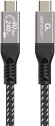 Gembird CCBP-USB4-CMCM240-0.3M Premium USB4 Type-C charging and data cable, 40 Gbps, 240 W, 0.3m