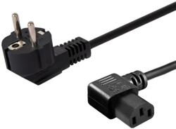 SAVIO Power cable Schuko (M) angled - IEC C13, 1.2 m CL-115