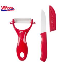 Vanora SET CUTIT 7CM+CURATATOR CERAMIC 13x7.6CM (mix 3 culori in bax (VN-JN-CC13)