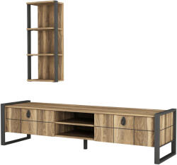  Exclusive Lost Iron Tv Unit Walnut