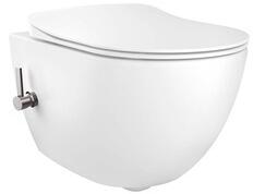 Creavit Free RIMOFF perem nélküli falra szerelhető wc Bidé2in1, hideg-meleg vizes csappal, fehér FE322-34CB00E-0002 (FE322-34CB00E-0002)