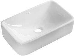 Laveo KVADRATO pultra építhető mosdó 48, 5x29, 5 cm, fehér VUK_6249 (VUK_6249)