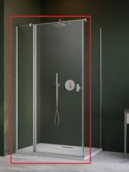 Radaway Brushed Nickel Nes KDJ II 90 B szögletes zuhanykabin ajtó 90 cm, szálcsiszolt króm 10032090-91-01L (10032090-91-01L)
