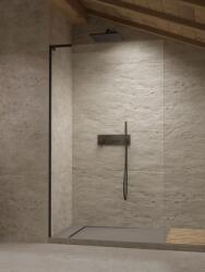 Radaway Modo SL II Black 115 cm jobbos Walk-in zuhanyfal, fekete 10319115-54-01R (10319115-54-01R)