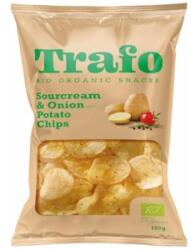 Trafo Chips din Cartofi cu Ceapa si Smantana Trafo, Bio, 125 g