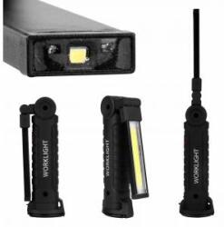 Uncanny Brand Led cob flashlight 3w+1w battery 0472