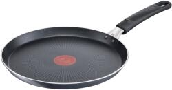 Tefal Tigaie pentru clătite XL Force C3851053, 25 cm, înveliș antiaderent 100% sigur, de lungă durată, Thermo-Signal, bază Diffusion+, aluminiu, negru (C3851053)