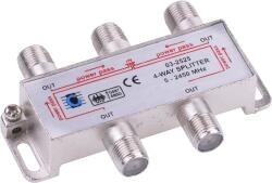 Cabletech Splitter de antenă 1x F la 4x ieșire ZLA0637 (ZLA0637)