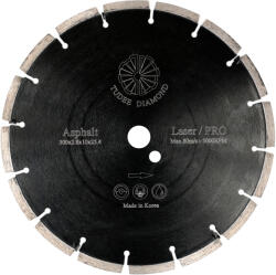 Tu-Dee Diamond Disc diamantat debitare asfalt, profesional, 300x25.4x10x2.8mm Disc de taiere