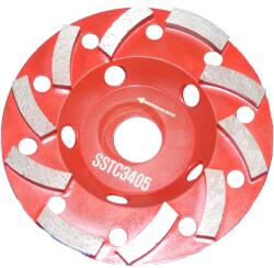 Tu-Dee Diamond Disc diamantat slefuire-degrosare beton dur, standard, 125x22.2x8x6mm Disc de taiere