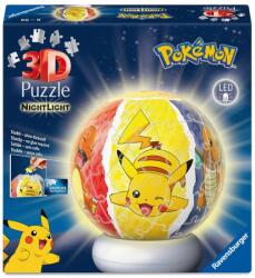Ravensburger Puzzle 3D - Pokémon éjjeli fény - Ajánlott: 10-99 éves korig unisex (32341) (32341)