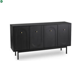 MEBELELITE MARLEN 155 cm-es fekete komód