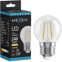 Mexen Vintis, LED izzószálas izzó E27, G45, 2 W, meleg fehér 2700K, átlátszó, L156-E27-0227-00 (L156-E27-0227-00)