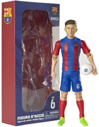 MGA Entertainment Figurină de acțiune a unui fotbalist, 20 cm - FC Barcelona, Gavi în tricoul cu numărul 6 (83576) Figurina