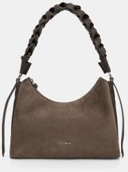 Coccinelle női velúrbőr hobo táska BOHEME SUEDE BIMATERIAL - zöld Univerzális méret