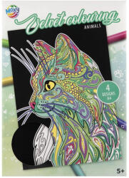 MGA Entertainment Caiet de colorat catifelat cu animale, 4 pagini (150139-4)