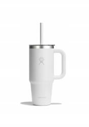 Hydro Flask Thermo bögre Hydro Flask Travel Tumbler Clear LID 24 Oz 710 ML White (TT24PSCC110)
