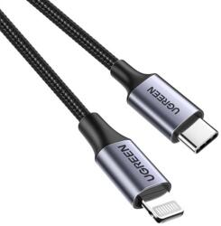 UGREEN Cablu UGREEN USB C Lightning 20W MFi 1.5m Gri UG-60760-150 iPhone cabluri de date (UG-60760-150)