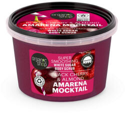 Organic Shop "Amarena Mocktail" bőrkisimító testradír meggyel és mandulával, 250 ml - hajvarazs