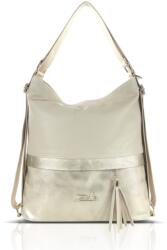  Zellia Női Válltáska/Hátizsáká Alakítható 24040 Beige-Arany - Moaco 2 - (61356269)