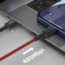 SOMOSTEL Usb Cable Iphone 3.6a Red Somostel 18w Power Delivery Sms-bw05 Pd Typc-iph - 1 Meter (sms-bw05 Red)