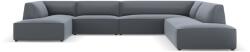 Windsor & Co Coltar in forma de U cu 7 locuri Sao cu tapiterie din Leather Imitation (WIN_UR_181_F1_SAO6)