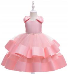  Báli ruha lányoknak elegáns rózsaszín esküvőre szatén tüll (Cinderella)