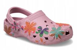 Crocs 213237-5AD Classic Summer Beaded Clog divatos flip-flop papucs W10 41-42 Virágok (213237-5AD)