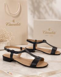 MV Ciucaleti Marimea 39, 40 Sandale dama negre din piele naturala box LS16NBOX2, marimea 38