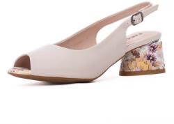 KARISMA Sandale dama din piele naturala, Karisma JIJI80006C 52-N, crem
