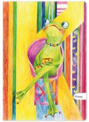  Caiet Aperta, Bonjour Madame Frog, A5, 48 file, 80g, Dictando