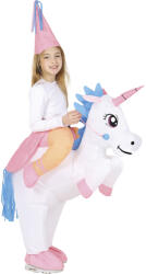 Fiestas Guirca Costum de copii - Unicorn gonflabil Mărimea - Copii: L: 129-137 cm Costum bal mascat copii