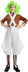HeliumKing Costum pentru copii - Charlie și fabrica de ciocolată - Oompa Loompa Mărimea - Copii: M: 105 - 116 cm Costum bal mascat copii