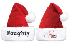 Amscan Căciulă de Crăciun Naughty/Nice - 2 buc