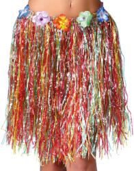 Fiestas Guirca Fustă hawaiiană cu flori 50 cm