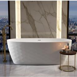 Rea Cada freestanding cu ventil negru Rea Gaja 170 cm alb (KPL-W6125)