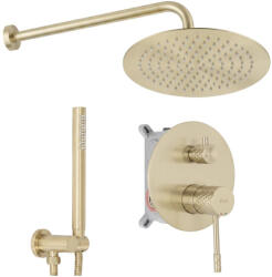 Rea Sistem de dus incastrat Rea Lungo Diamond + Box auriu periat (REA-P9665)