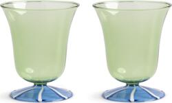 &K Amsterdam Pahare de apă Eve 200 ml, verzi, 2 buc (357-03) Pahar