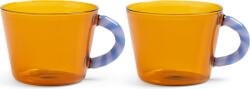 &K Amsterdam Pahare Duet 300 ml, culoarea chihlimbarului, 2 buc (356-04) Pahar