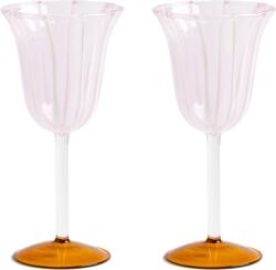 &K Amsterdam Pahare de vin Eve 180 ml, roz, 2 buc (357-01) Pahar