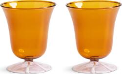 &K Amsterdam Pahare de apă Eve 200 ml, chihlimbarii, 2 buc (357-04) Pahar