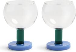 &K Amsterdam Pahare Cantine 200 ml, verde-albastru, 2 buc (362-03) Pahar