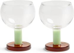 &K Amsterdam Pahare Cantine 200 ml, verde-chihlimbar, 2 buc (362-01) Pahar