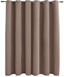 vidaXL tópszínű sötétítőfüggöny fémkarikákkal 290 x 245 cm (134437VidaXL)