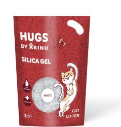Akinu HUGS BY AKINU szilikagél alom, fehér, 3, 6 l