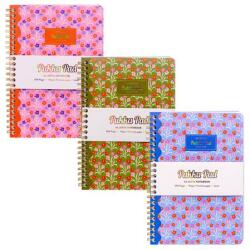 Pukka Pad Spirálfüzet, A5, vonalas, 100 lap, PUKKA PAD "Floral Jotta Notebook", vegyes minta (PUP2144)